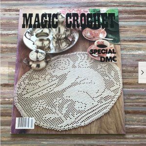 Magic Crochet #2 DMC 26 Patterns Bedspread Curtain Doily Tablecloth Lamp Shade